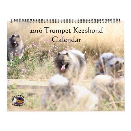 Trumpet Keeshond Calendar Kalender (Hoes)