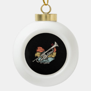 Trumpet keramische bal ornament