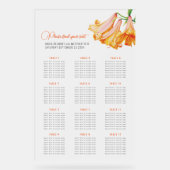 Trumpet lilies wedding 12 table seating chart (Recto)
