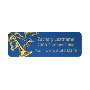 Trumpet Mania Gold en Blue Etiket