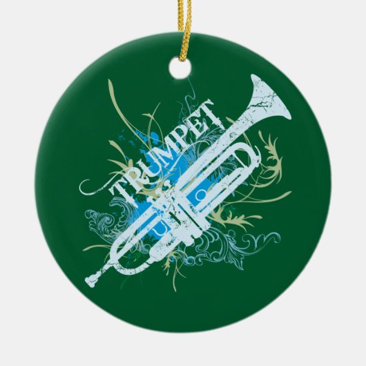 Trumpet Music Grunge Ornament (Voorkant)