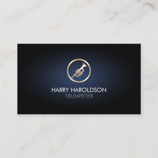 Trumpet Music Musicien Carte de visite (Devant)