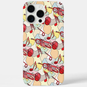 Trumpet Music Note Fragmenten iPhone 16 Pro Max Hoesje