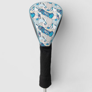 Trumpet Music Note Fragmenten Golfheadcover