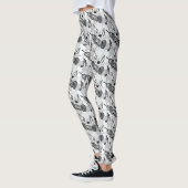 Trumpet Music Note Fragmenten Leggings (Links)