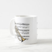 Trumpet musical 11 B Koffiemok (Voorkant links)