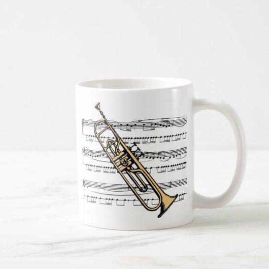 Trumpet musical 11 B Koffiemok (Rechts)