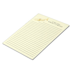 Trumpet Musician Band Teacher Notepad Notitieblok