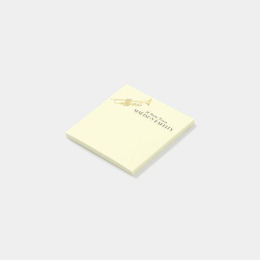 Trumpet Musician Band Teacher Post-it Notes (Incliné)