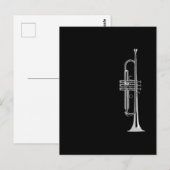 Trumpet Musician Briefkaart (Voorkant / Achterkant)