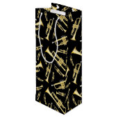 Trumpet Musicien Groupe enseignant Vin Sac cadeau (Dos Angle)
