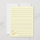 Trumpet-muzikant band leraar bedankt (Achterkant)