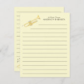 Trumpet-muzikant band leraar bedankt (Voorkant / Achterkant)