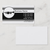 Trumpet noir blanc coutume cartes de visite (Devant / Derrière)