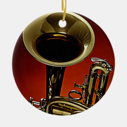 Trumpet of Cornet Round Ornament (Voorkant)