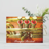 Trumpet Overweging cool jazz stijlvolle prestaties Kaart (Staand voorkant)