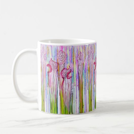 Trumpet Pitcher Plante Artwork Mug (Gauche)