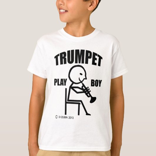 Trumpet Play Boy T-shirt (Voorkant)