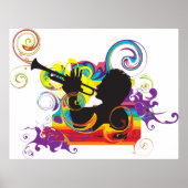 Trumpet Player Art Work Poster (Voorkant)
