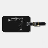 Trumpet Player Bagagelabel (Voorkant horizontaal)