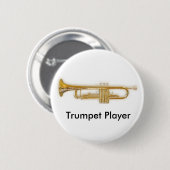 Trumpet Player Button (Voorkant /achterkant)