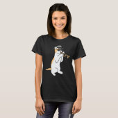 Trumpet Player Cat Jazz T-shirt (Voorkant volledig)