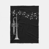 Trumpet Player Fleece Deken (Voorkant)