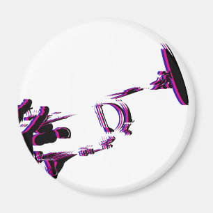 Trumpet Player Fridge Magnet Magneet