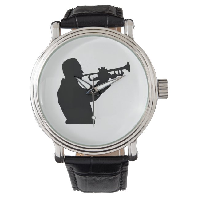 Trumpet Player Horloge (Voorkant)