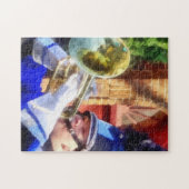 Trumpet Player in Marching Band Legpuzzel (Horizontaal)