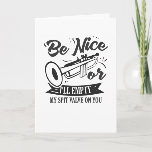 Trumpet Player Kaart (Voorkant)