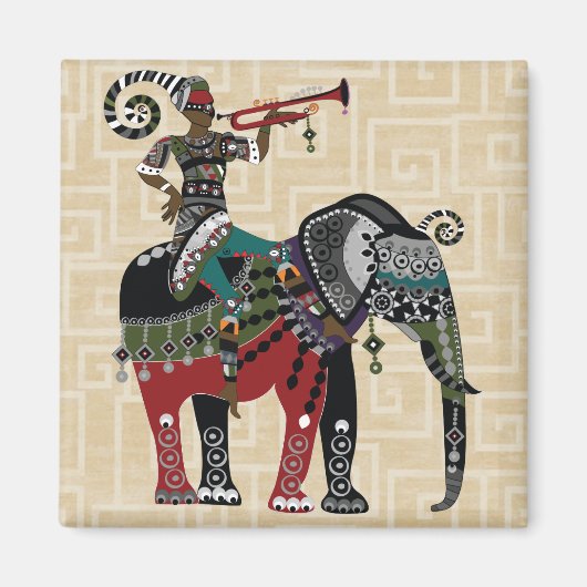 Trumpet Player Magneet (Voorkant)