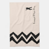 Trumpet Player Rag Custom Art-Deco Serviettes pers (Vertical)