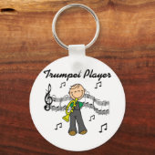 Trumpet Player T-shirts en cadeaus Sleutelhanger (Voorkant)