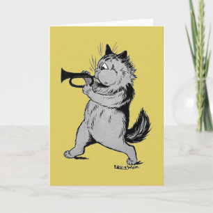 Trumpet Player (Trumpeter) Cat, Louis Wain Kaart