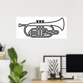 Trumpet Poster (Thuiskantoor)