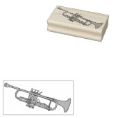 Trumpet Rubberstempel (Gestempeld)