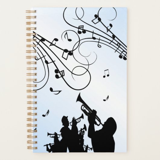 Trumpet Section Blue Music Planner (Voorkant)