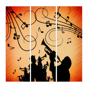 Trumpet Section Burange Orange Design Triptyque