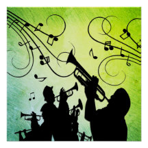 Trumpet Section Green Music