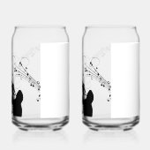 Trumpet Section Jazz Music Blikvorm Glas (Links)