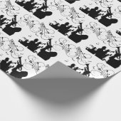 Trumpet Section Jazz Music Cadeaupapier (Hoek)