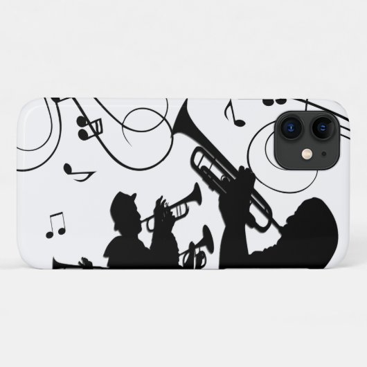 Trumpet Section Jazz Music Case-Mate iPhone Case (Achterkant (horizontaal))