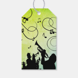 Trumpet Section Jazz Music Green Cadeaulabel