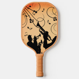 Trumpet Section Jazz Music Oranje Rust Pickleball Paddle