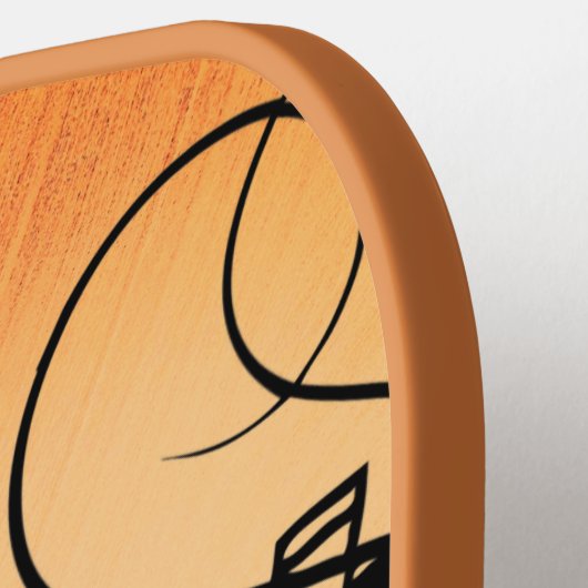 Trumpet Section Jazz Music Oranje Rust Pickleball Paddle (Links Detail)