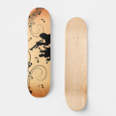 Trumpet Section Jazz Music Oranje Rust Skateboard (Voorkant)
