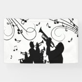 Trumpet Section Jazz Music Spandoek (Horizontaal)