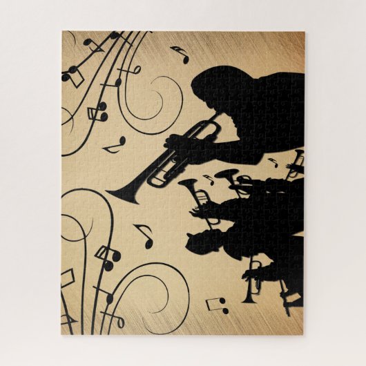 Trumpet Section Robuuste muziek Legpuzzel (Verticaal)
