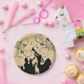 Trumpet Section Robuuste muziek Papieren Bordje (Feest)